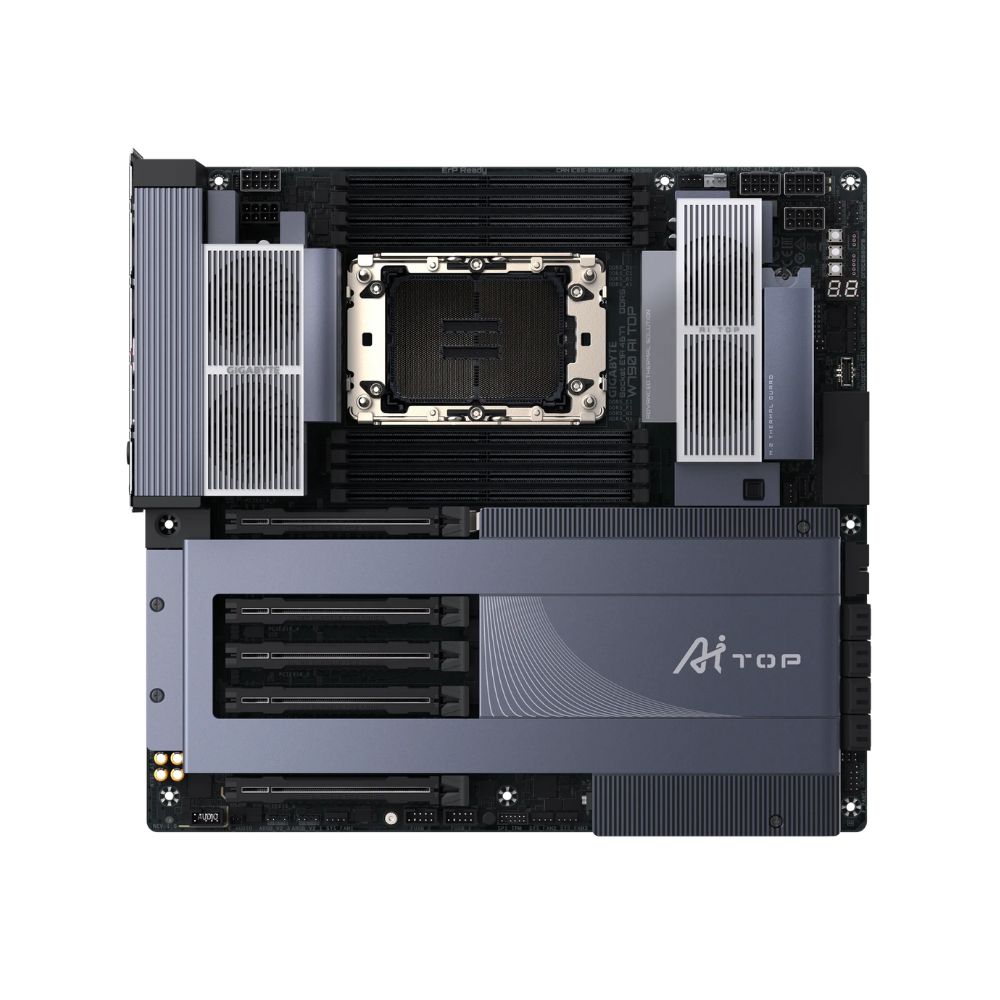 Купить Сист.плата Gigabyte W790 AI TOP 1.0 2B, W790, LGA4677, 8xDDR5, 5 x PCI Express x16, 4 x M.2, 8 x SATA, Wi-Fi 7 BE200NGW в Алматы