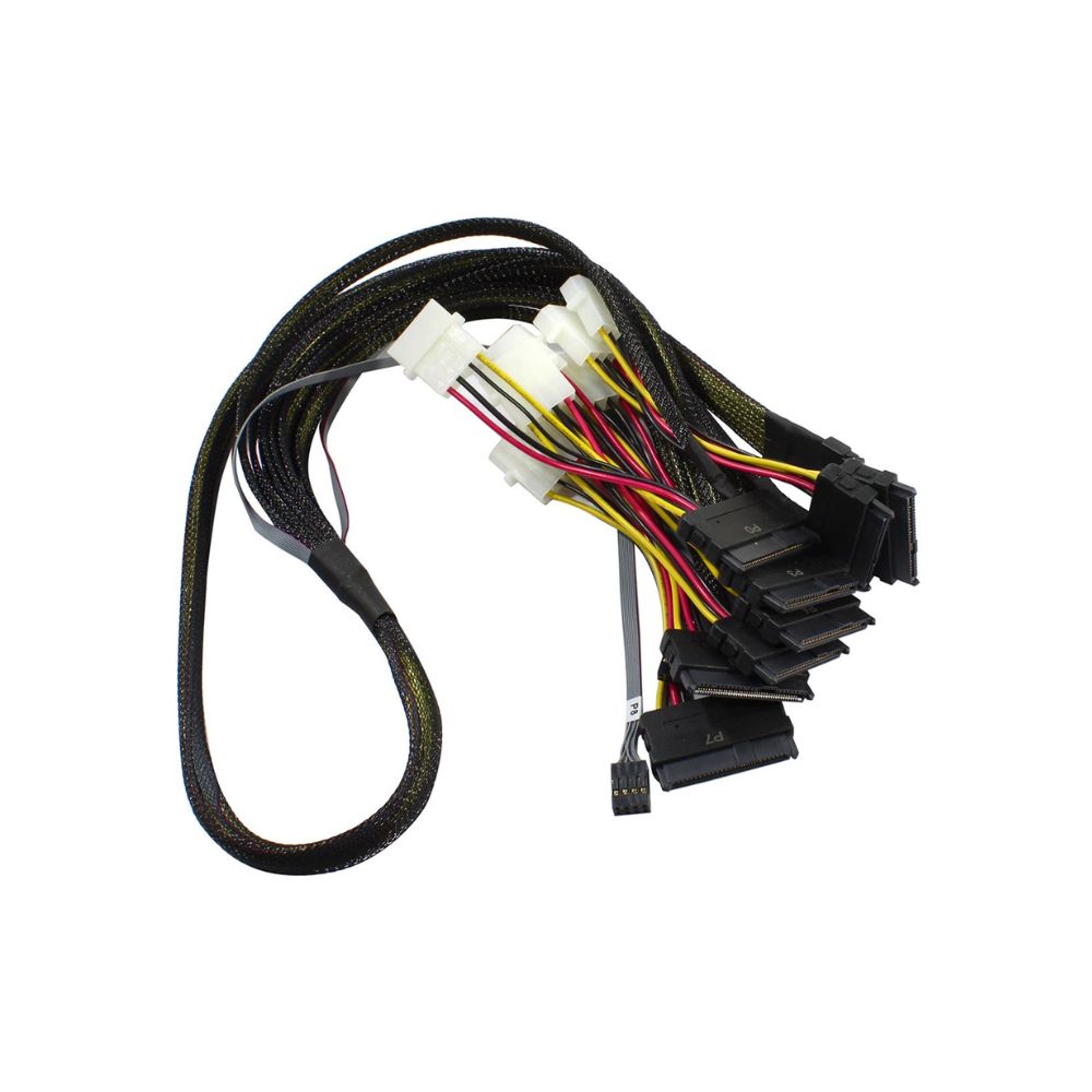 Купить Cable SAS, ACD ACD-60006-JP, Slimline SASx8 (SFF8654) -> 8x U.3 Direct, 1m в Алматы