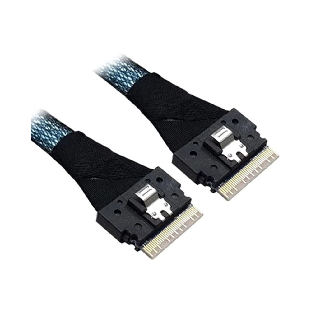 Купить Cable SlimlineSAS(SFF-8654x8 to SFF-8654x8), LSI SAS Cable - SAS HD to SAS HD - 1m в Алматы