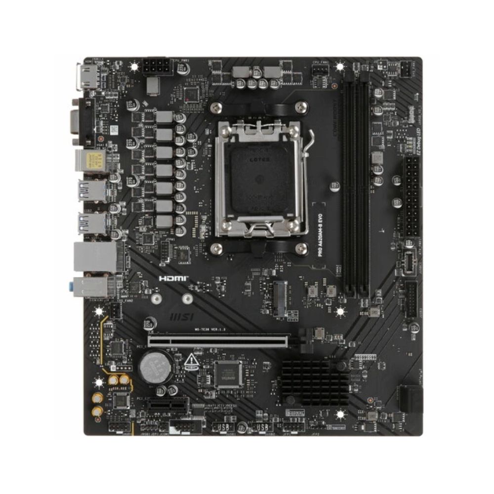 Купить Материнская плата MSI PRO A620AM-B EVO AM5 2xDDR5 4xSATA3 RAID M.2 1xD-Sub 1xHDMI GLAN mATX в Алматы