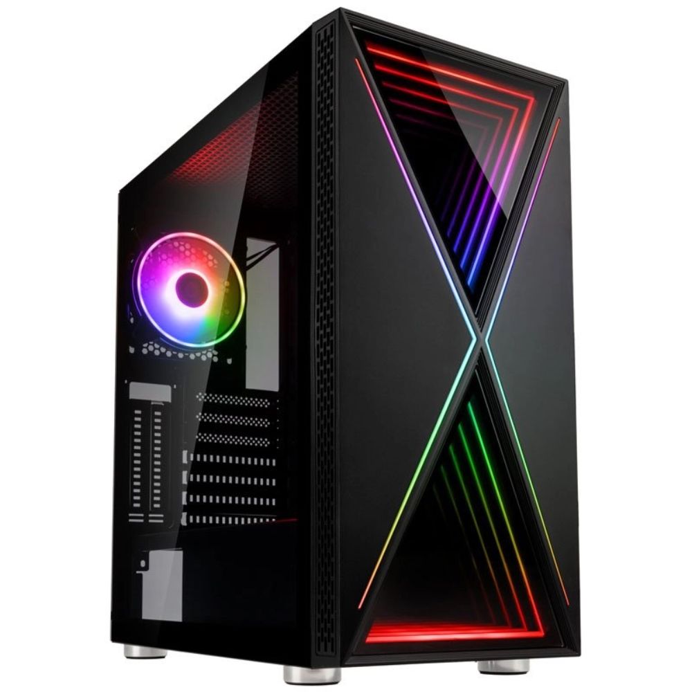 Купить Корпус ПК без БП Kolink Void X ARGB Midi Tower Case - Black&nbsp;PGW-CH-KOL-064 в Алматы
