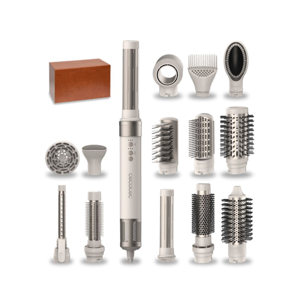 Купить Стайлер Cecotec Bamba CeramicCare AirGlam Champagne (14в1) черный в Алматы