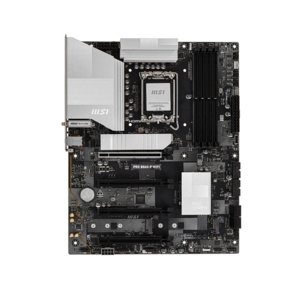 Купить Материнская плата MSI PRO B860-P WIFI LGA1851 4xDDR5 4xSATA3 RAID 3xM.2 HDMI Type-C DP ATX в Алматы