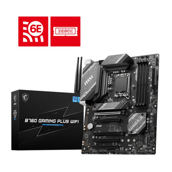 Купить Материнская плата MSI B760 GAMING PLUS WIFI LGA1700 B760 4xDDR5 в Алматы