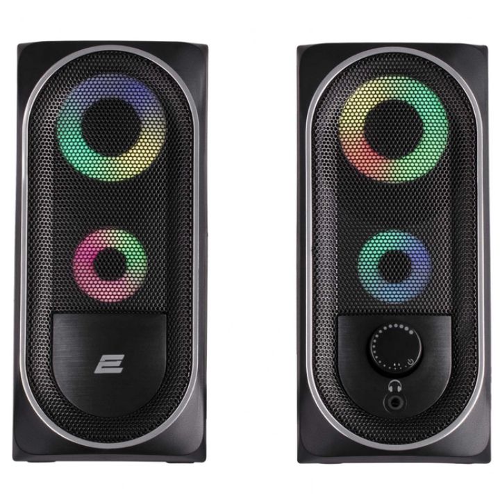 Купить Акустическая система 2E PCS234 RGB, 2.0, USB, Black в Алматы