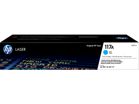 Купить 117A Cyan Original Laser Toner Cartridge  for Color LaserJet 150/178/179 up tp 700 pages в Алматы