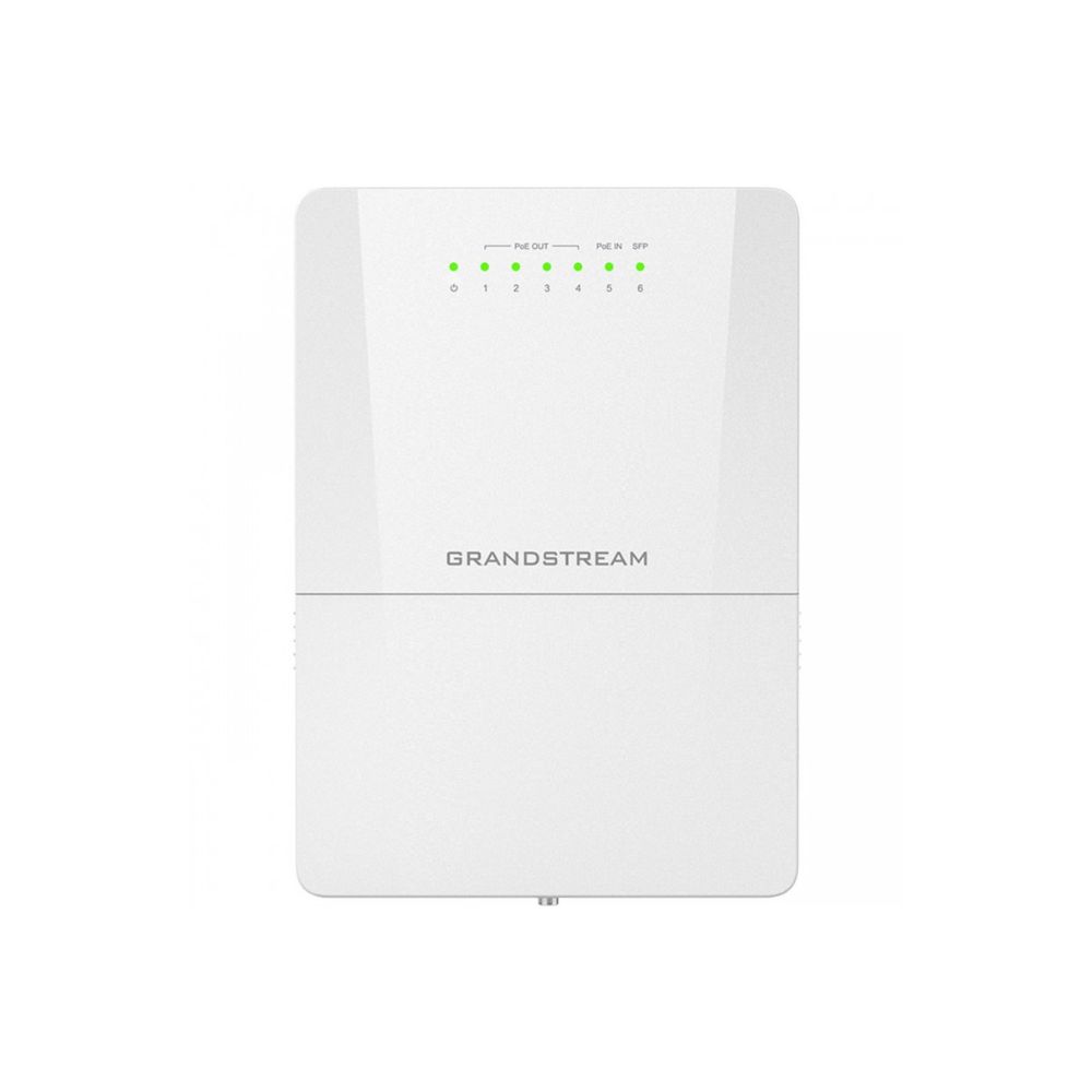 Купить Grandstream GWN7710R, Layer 2 Lite Cloud Managed Switch, 1x 2.5G SFP, 5x GbE, 4x PoE/PoE+ or Passive PoE, max 100W total budget, 6KV surge protection в Алматы