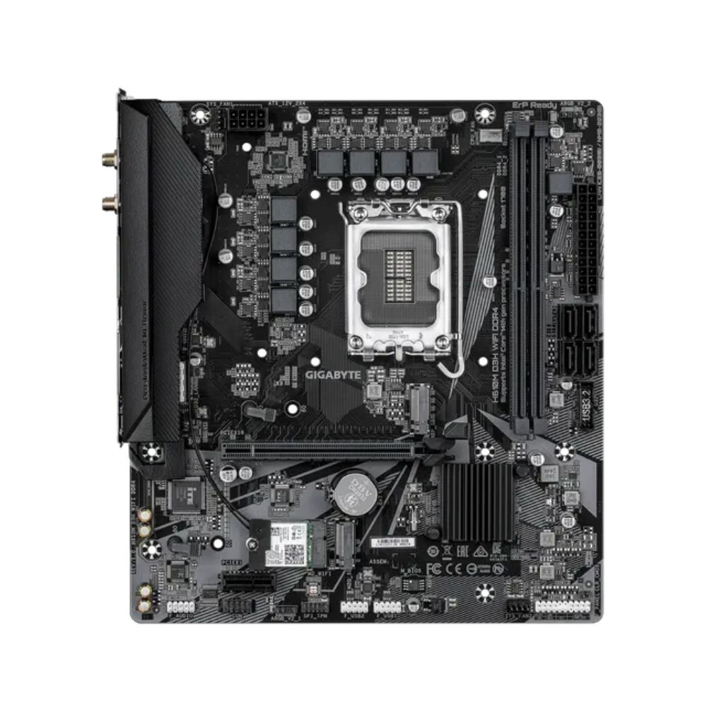Купить Материнская плата GIGABYTE H610M D3H WIFI DDR4, LGA1700, H610, 2xDDR4, PCIe4.0, 1xHDMI, 2xM.2, mATX в Алматы