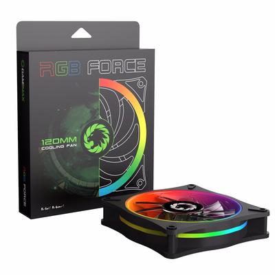 Купить Кулер для кейса, Gamemax, GMX-12Rainbow-S 120мм RainBow, 1100&plusmn;10%об.мин, 9 лопастей, 3+4pin в Алматы