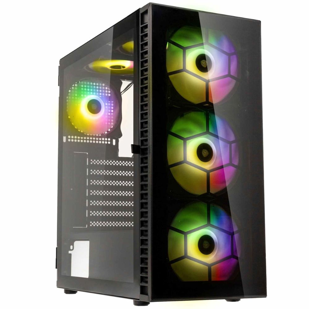 Купить Корпус ПК без БП Kolink Observatory HF Glass ARGB Midi Tower Case - Black&nbsp;PGW-CH-KOL-109 в Алматы