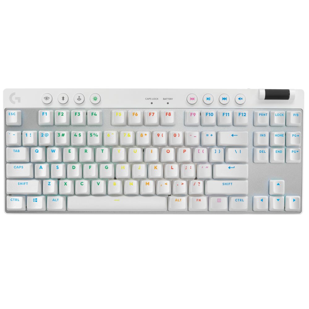 Купить Клавиатура Logitech G Pro X TKL LightSpeed Mechanical Tactile Wireless (920-012148) White в Алматы