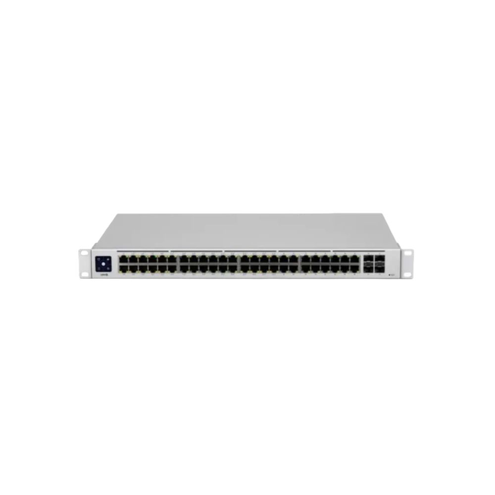 Купить Коммутатор UBIQUITI, USW-48-POE, 32xGbE PoE+, 16xGbE, 4x1G SFP, Layer 2, 195W в Алматы