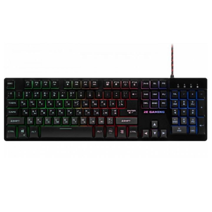 Купить Клавиатура игровая 2E GAMING KG280 LED USB Black в Алматы