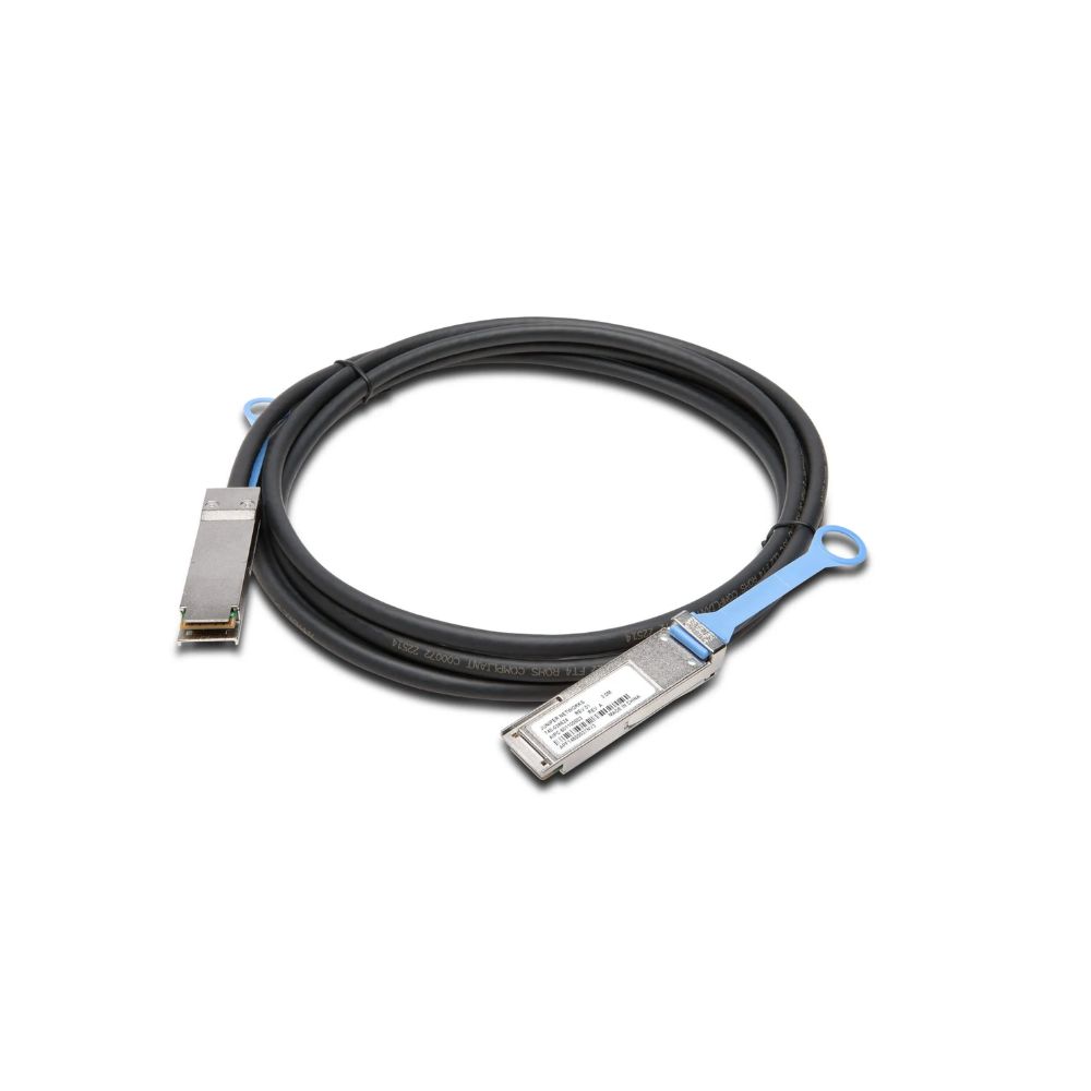 Купить QSFP+, 40GE Direct Attach Copper Cable, 3 meters, Industrial Temperature (-40 through 85 DEGREE C), 0.015W, 30 AWG в Алматы