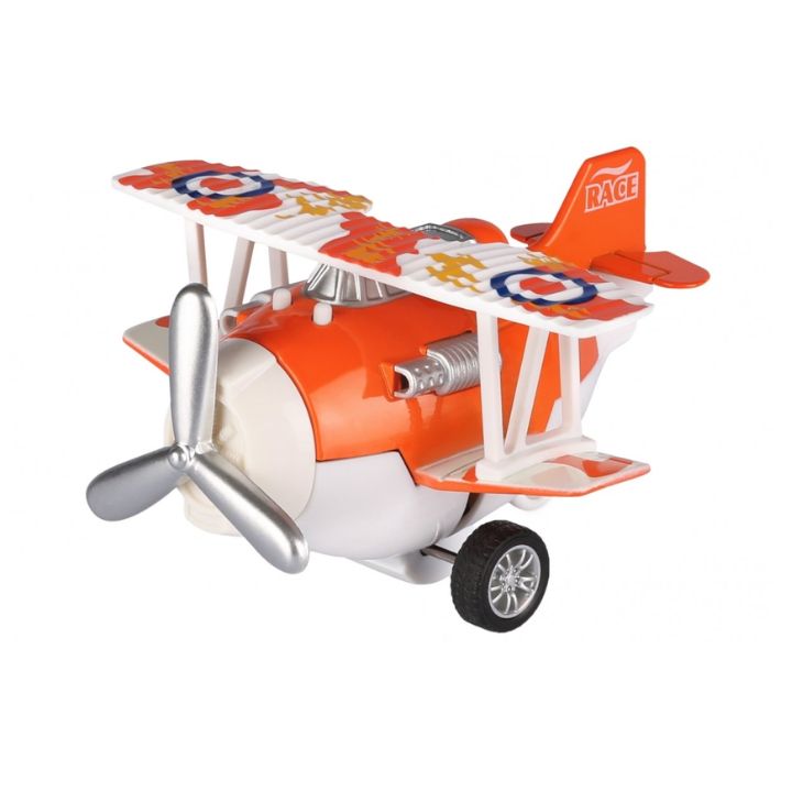 Купить Самолет металический инерционный Same Toy Aircraft оранжевый со светом и музыкой SY8012Ut-1 в Алматы
