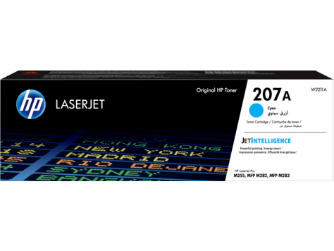 Купить 207A Cyan Print Cartridge for Color LaserJet Pro M255, MFP M282/M283, up to 1250 pages. в Алматы