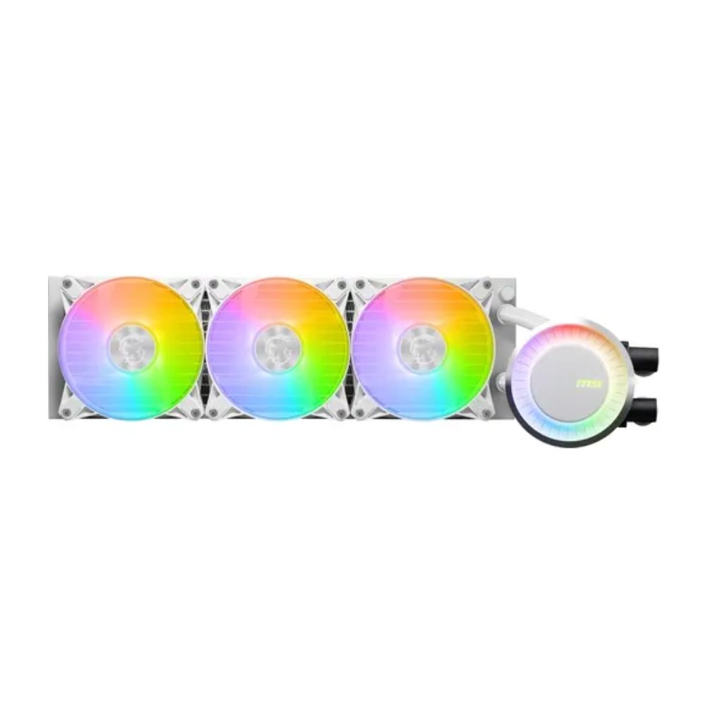 Купить Водяное охлаждение для CPU MSI MAG CORELIQUID E360 WHITE. Socket Intel/AMD, 4pin, Fan 3x120см, ARGB в Алматы