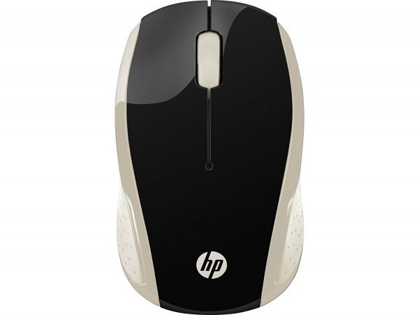 Купить Оптическая беспроводная мышь HP 2HU83AA, 200 Silk Gold, 1000 dpi, USB, 2.4 ГГц, золотистый в Алматы