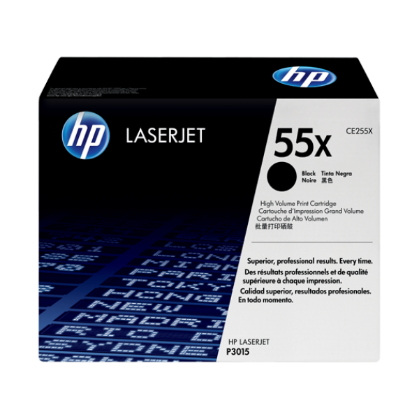 Купить Картридж лазерный HP CE255X черный, для Laser Jet P3015/P3011, 12500 страниц, повышенной емкости в Алматы