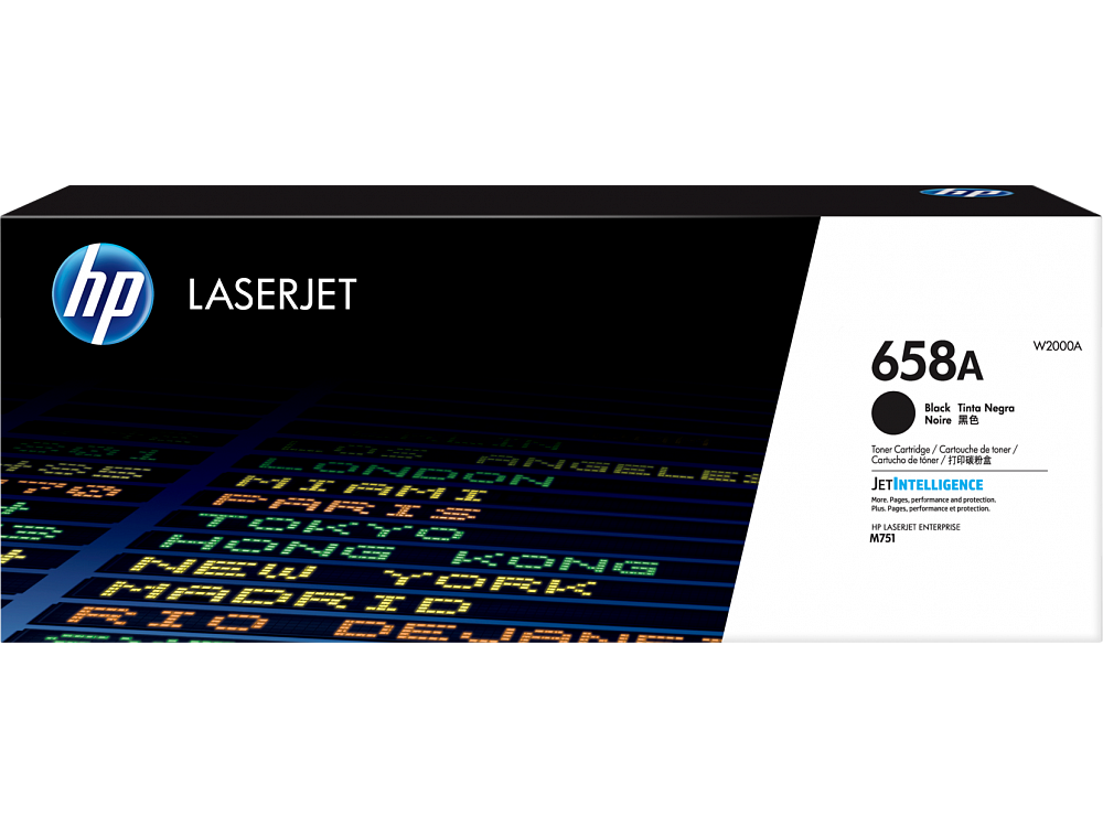 Купить HP W2000A 658A Black LaserJet Toner Cartridge for Color LaserJet M751, up to 7000 pages в Алматы