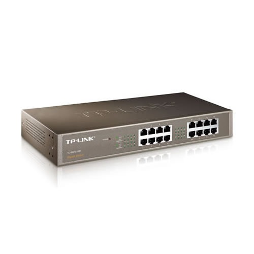 Купить Коммутатор GbE 16-портовый Tp-Link TL-SG1016 <16-port Gigabit Switch, 1U 19-дюймов, стоечный, металический корпус> в Алматы