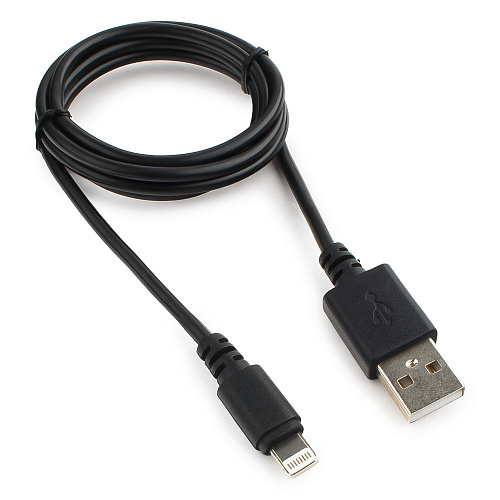 Купить Кабель USB Cablexpert CC-USB-AP2MBP AM/Lightning, для iPhone5/6/7/8/X, IPod, IPad, 1м, черный, пакет в Алматы