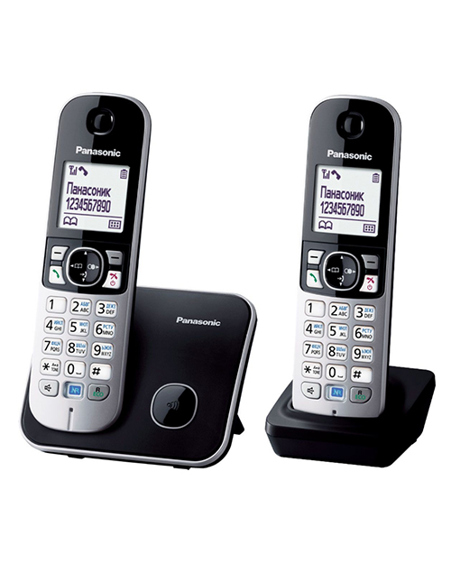 Купить Радиотелефон PANASONIC KX-TG6812RUB Black-silver в Алматы