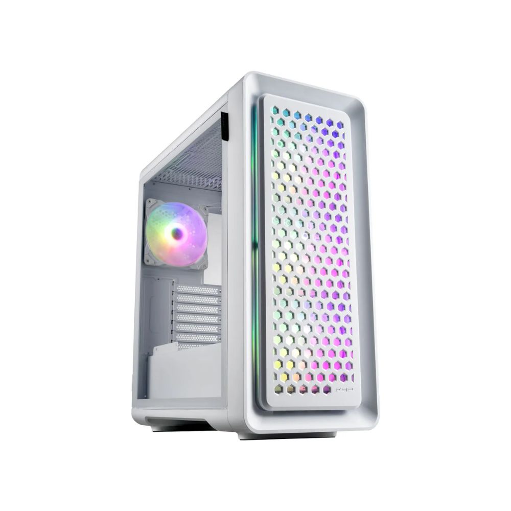 Купить Кейс CUT593A-W, ATX Full Tower, E-ATX, ATX, M-ATX, Mini-ITX, USB3.0 x 2, Type-C, TG, White в Алматы