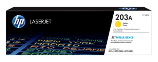 Купить Картридж HP CF542A HP 203A Yellow LaserJet Toner Cartridge for M254/M280 в Алматы