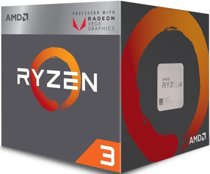 Купить Процессор AMD Ryzen 3 2200G 3,5ГГц (Raven Ridge 3,7ГГц Turbo) со встроенным графическим ядром Radeon&trade; Vega 8 Graphic, 4 ядра, 4 потока, 2 MB L2, 4MB L3, 65W, Socket AM4, BOX (Аналог  i3-8100)                                                            в Алматы