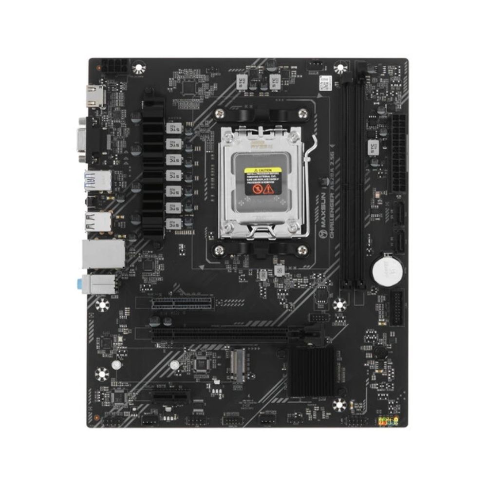 Купить Материнская плата MaxSun Challenger A620A 2.5G, AM5, 2xDDR5, PCIe4.0, HDMI+VGA, 1xM.2, 2.5G LAN,mATX в Алматы