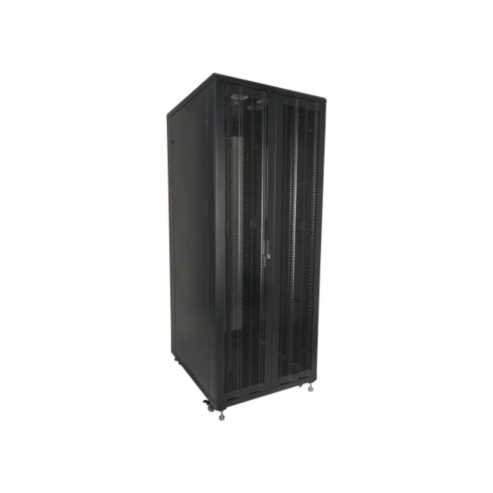 Купить Шкаф напольный Pixietech 42U 80010002000 мм, перфорированная дверь (двойная) в Алматы