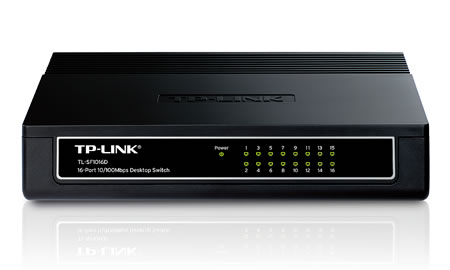 Купить Коммутатор TP-Link TL-SF1016D 16-портовый 10/100 Мбит/с коммутатор, 16 портов RJ45 10/100 Мбит/с                                                                                                                                                           в Алматы
