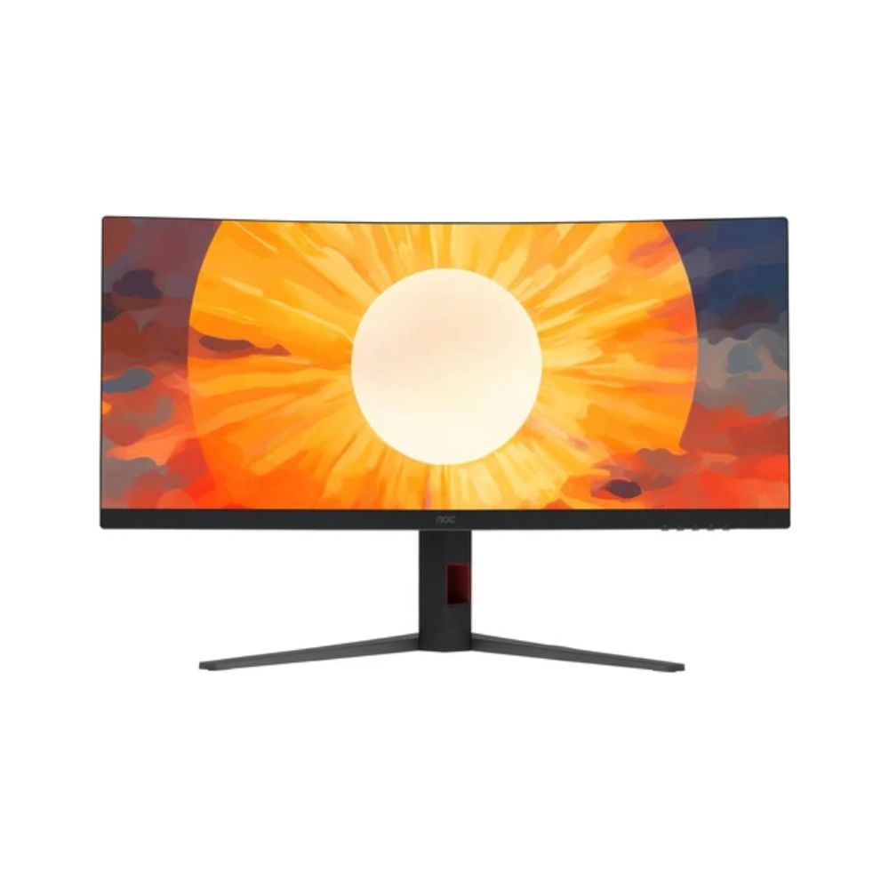 Купить Монитор Игровой 34" AOC CU34G4/01 VA 3440x1440 180Hz 0,5ms 300cd/m2 1500R 2500:1 2xHDMI DP Черный в Алматы