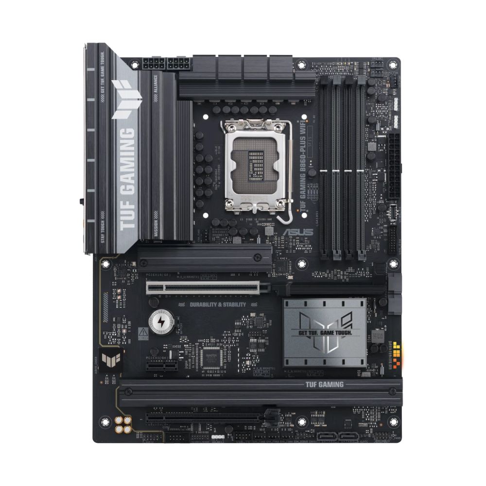 Купить Материнская плата ASUS TUF GAMING B860-PLUS WIFI, LGA1851 B860 4xDDR5 4xSATA 3xM.2 HDMI DP ATX в Алматы