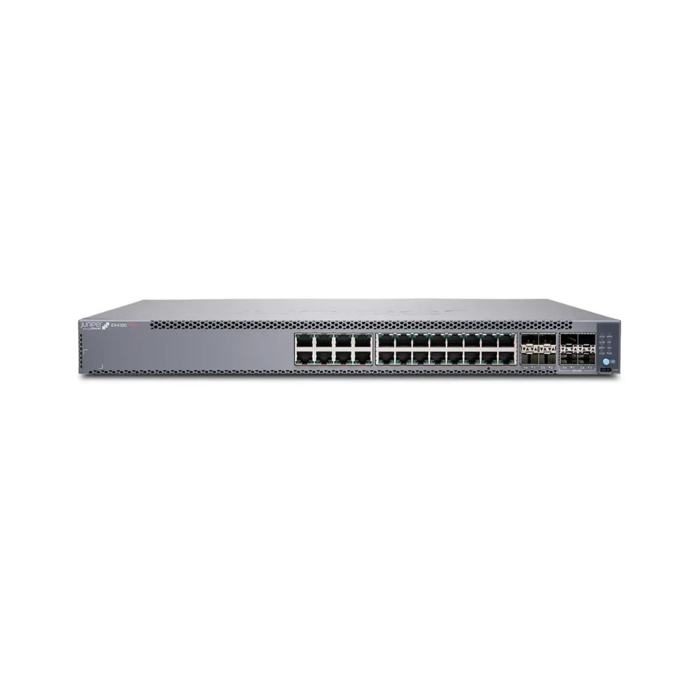 Купить EX4100-24T Коммутатор EX4100 24-Port 10/100/1000BaseT, 4x 10G SFP+ Uplink ports, 4x 25G SFP28 Stacking/Uplink ports, redundant fans, 1 AC PSU JPSU-150-AC-AFO included (optics sold separately) wuth Standard SW в Алматы