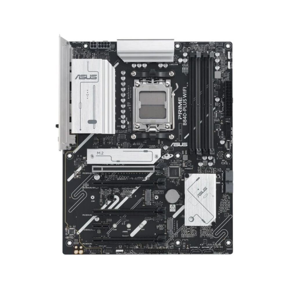 Купить Материнская плата ASUS PRIME B840-PLUS WIFI AM5 4xDDR5 4xSATA 3xM.2 HDMI 2xDP mATX в Алматы