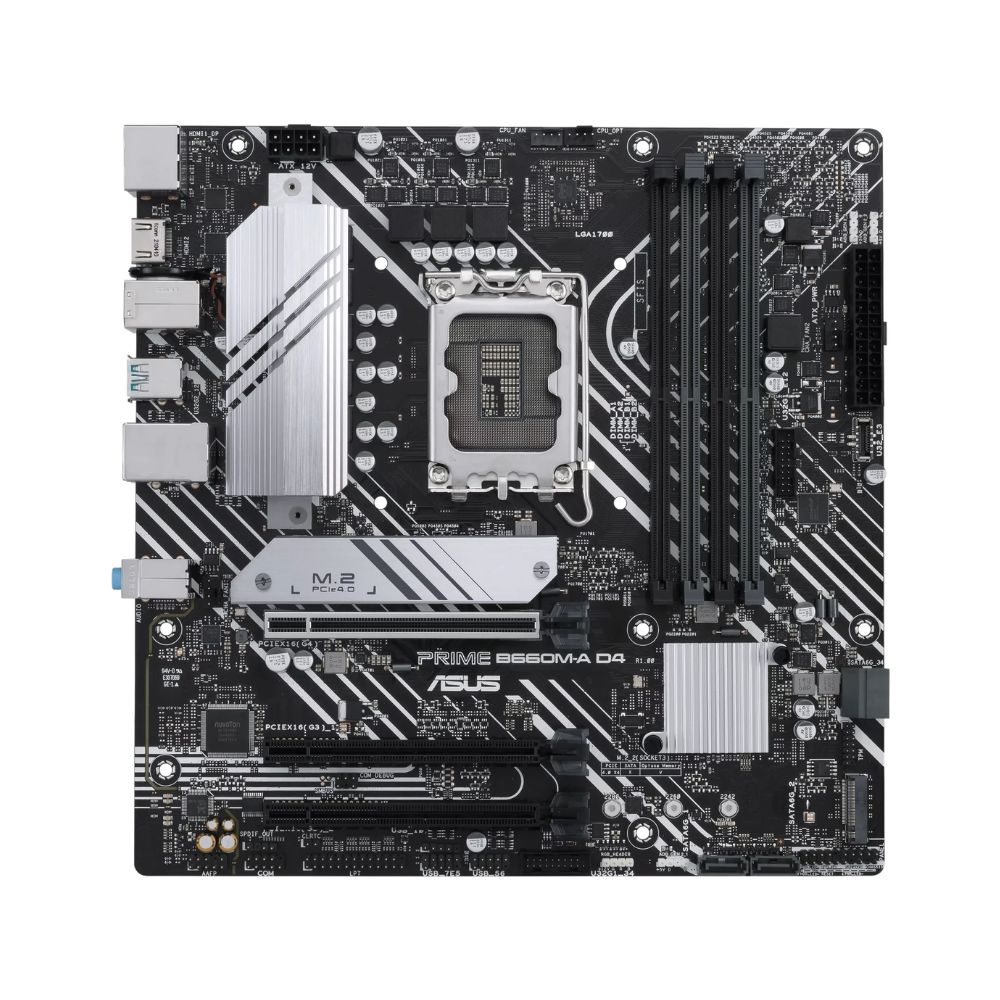 Купить Материнская плата ASUS PRIME B660M-A D4-CSM, LGA1700 B660 4xDDR4 4xSATA3 2xM.2 RAID 2xHDMI 1xDP mATX в Алматы