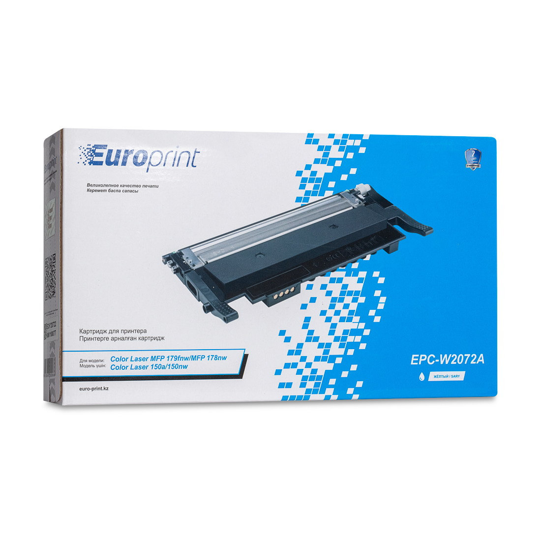 Купить HP W2072A 117A Yellow Original Laser Toner Cartridge for Color LaserJet 150/178/179, up to 700 pages в Алматы