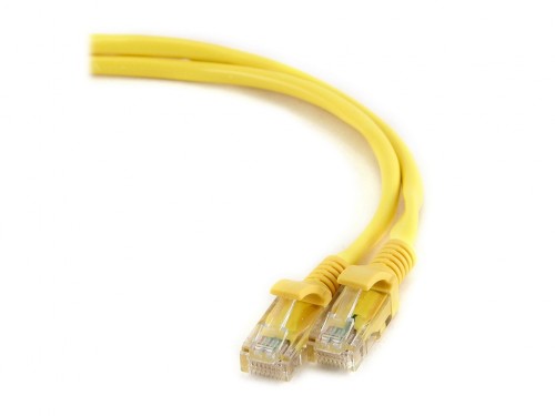 Купить Патч-корд UTP Cablexpert PP6U-1M/Y  кат.6, 1м, литой, многожильный (жёлтый) в Алматы