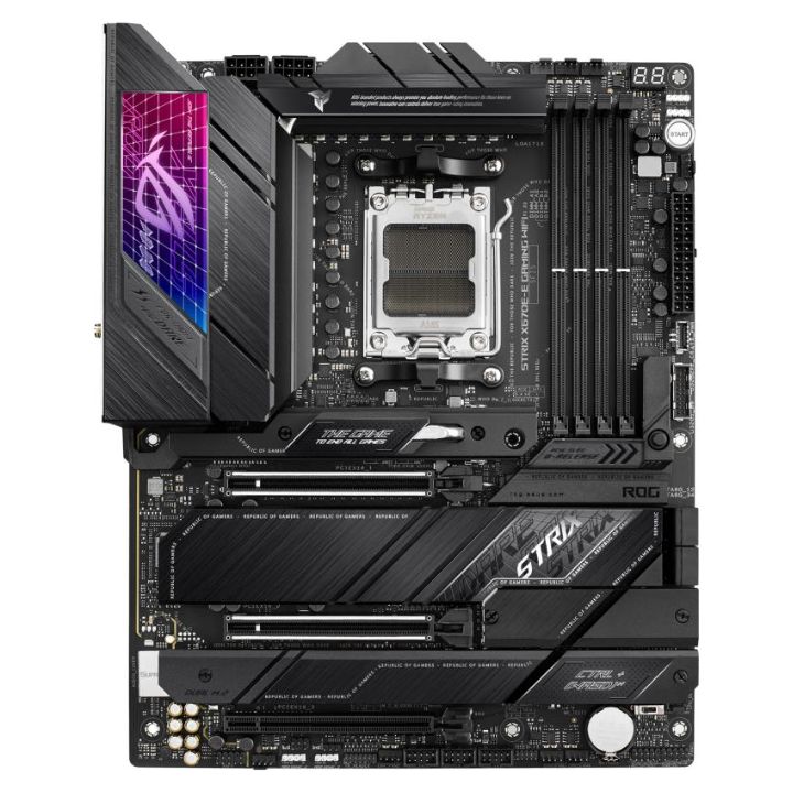Купить Материнская плата ASUS ROG STRIX X670E-E GAMING WIFI AM5 4xDDR5 4xSATA RAID 4xM.2 DP HDMI ATX в Алматы