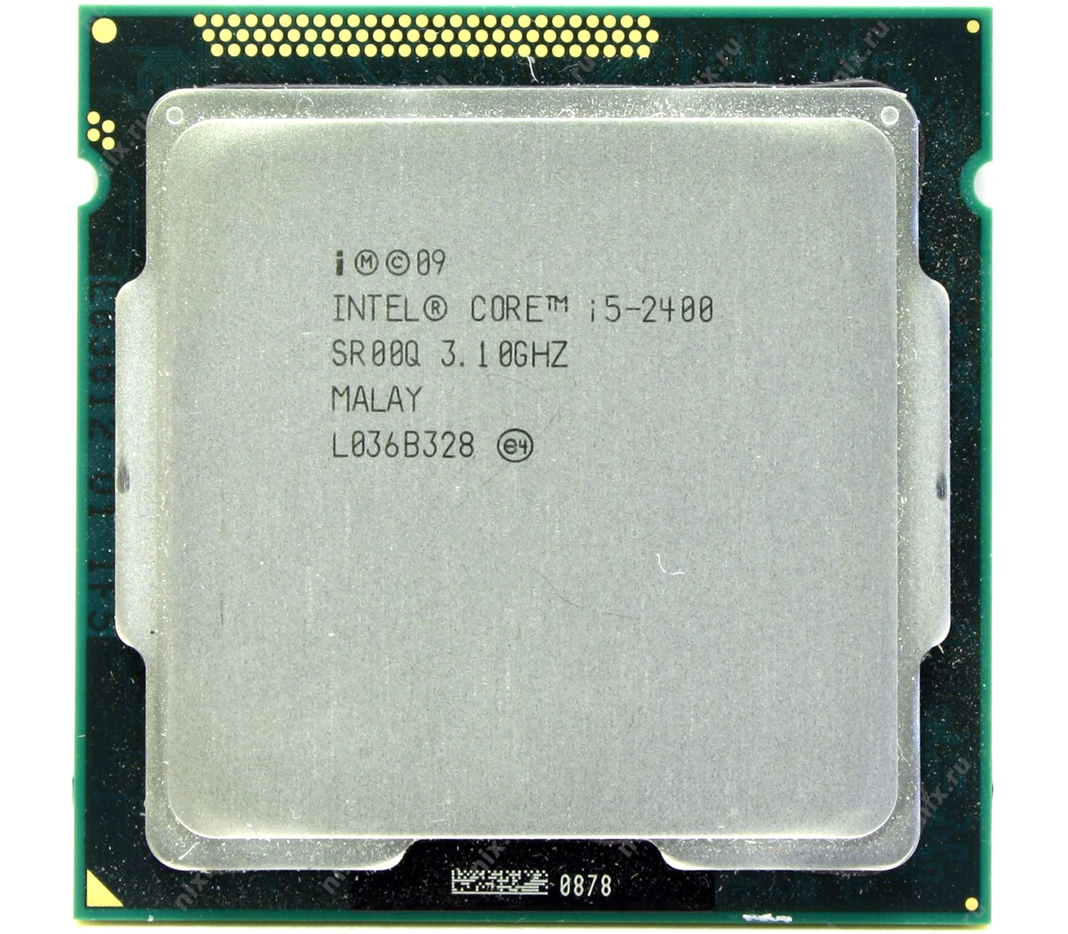 Купить Процессор Intel 1155 i5-2400 6M, 3.10 GHz HD2000 oem 4 Core Sandy Bridge  в Алматы