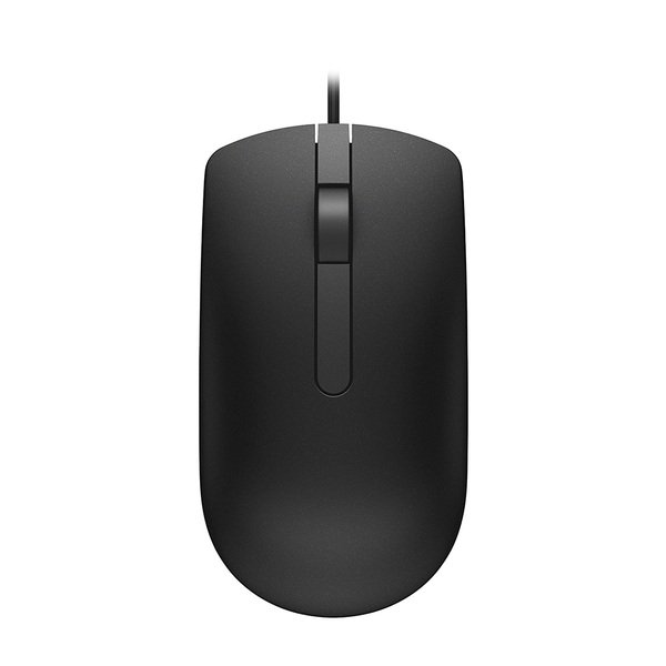 Купить Dell Optical USB Mouse MS116 - Black, 1000 dpi, Cable Length 1.8 m в Алматы