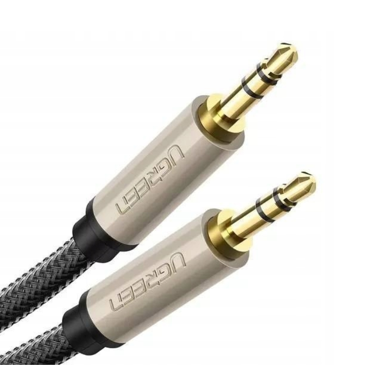 Купить Аудиокабель UGREEN AV125 3.5mm Audio Cable Net Braid, 10m, Black, 40785 в Алматы