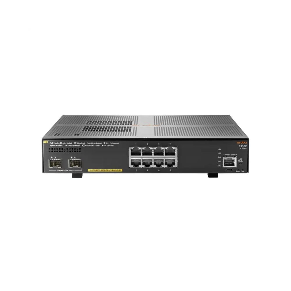 Купить Коммутатор HPE Aruba 2930F 8G PoE+ 2SFP+ Switch (JL258A#ABB) в Алматы