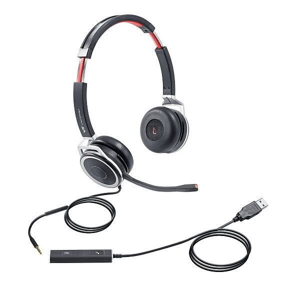 Купить VT Проводная гарнитура X208-D, Дуо, HD звук, разъемы 3,5 мм Jack и USB в Алматы