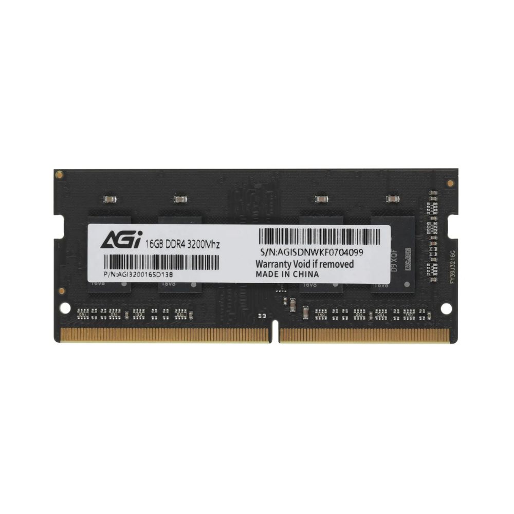 Купить Модуль памяти для ноутбука AGI SO DIMM DDR4, 16Gb, 3200MHz, CL22, 1.2v, AGI320016SD138-ST ОЕМ (BULK) в Алматы