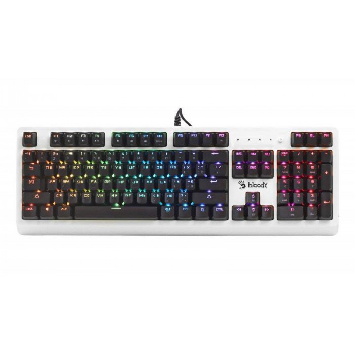 Купить Клавиатура игровая Bloody B810RC WHITE <RGB, мех клавиатура> в Алматы