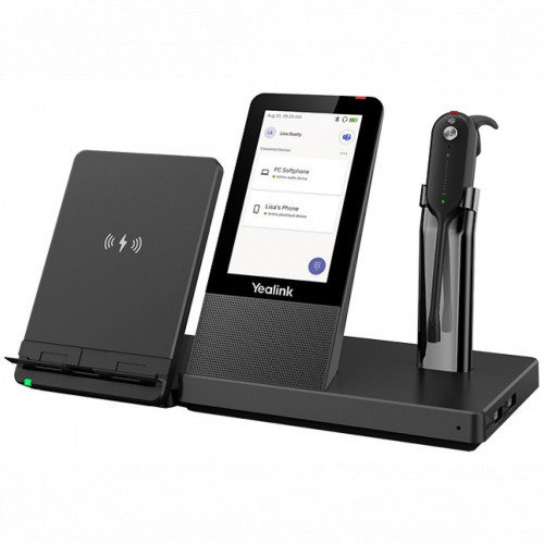 Купить Yealink WH67 UC, Беспроводная, HD звук, 120м DECT, Шумоподав, Дисплей 4**, USB-хаб, Bluetooth в Алматы