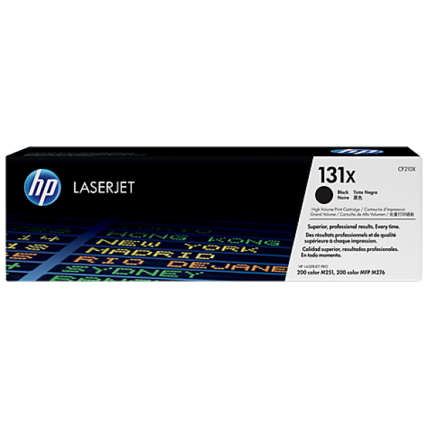 Купить Картридж лазерный HP CF210X 131x for LaserJet Pro M251/M276 2.3K, увеличенной емкости, Black в Алматы